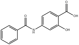 4-(苯甲酰氨基)-2-羟基苯甲酸 结构式