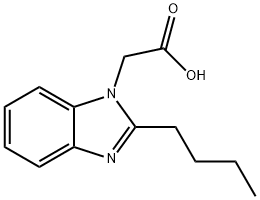 2-(2-丁基-1H-苯并[D]咪唑-1-基)乙酸 结构式