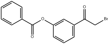 Α-溴代间苯甲酰氧基苯乙酮 结构式