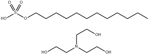 十二烷基硫酸三乙醇胺(盐) 结构式
