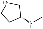 (3R)-(+)-3-(甲氨基)吡咯烷 结构式
