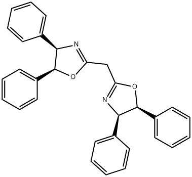 2,2′-亚甲基双[(4R,5S)-4,5-二苯基-2-噁唑啉] 结构式