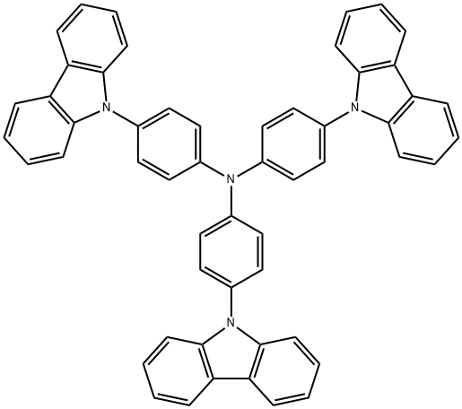 4,4',4''-三(咔唑-9-基)三苯胺 结构式