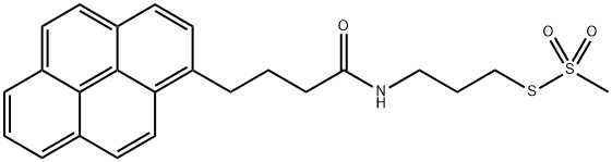 1-Pyrenebutyryl Aminopropyl Methanethiosulfonate 结构式