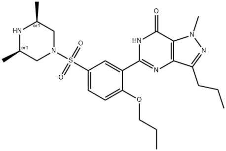 丙氧苯基艾地那非 结构式