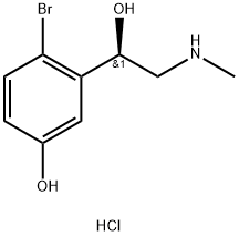 (R)-6-BroMophenylephrine Hydrochloride 结构式