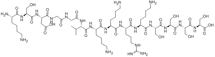 钙/钙调蛋白依赖性蛋白激酶 II-g (345-358)多肽 结构式
