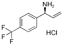 (S)-1-(4-(三氟甲基)苯基)丙-2-烯-1-胺盐酸盐 结构式