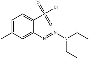 2-[(1E)-3,3-diethyl-1-triazen-1-yl]-4-methyl-benzenesulfonyl chloride 结构式