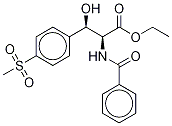 (βS)-N-Benzoyl-β-hydroxy-4-(methylsulfonyl)-D-phenylalanine Ethyl Ester 结构式