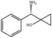 (S)-1-(氨基(苯基)甲基)环丙-1-醇 结构式