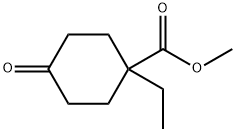 1-乙基-4-氧代环己烷甲酸甲酯 结构式