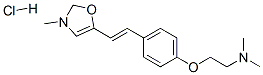 N,N-dimethyl-2-[4-[(E)-2-(3-methyloxazol-5-yl)ethenyl]phenoxy]ethanami ne hydrochloride 结构式