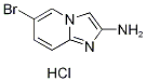 6-BROMOIMIDAZO[1,2-A]PYRIDIN-2-AMINE HYDROCHLORIDE (1:1) 结构式