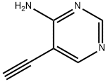 5-乙炔基嘧啶-4-胺 结构式