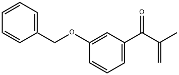 1-(3-(苄氧基)苯基)-2-甲基丙-2-烯-1-酮 结构式