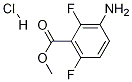 3-氨基-2,6-二氟苯乙酸甲酯盐酸盐 结构式