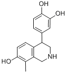 4-(3,4-dihydroxyphenyl)-7-hydroxy-8-methyl-1,2,3,4-tetrahydroisoquinoline 结构式