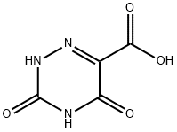 3,5-Dihydroxy-[1,2,4]triazine-6-carboxylic acid 结构式