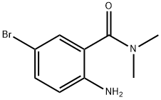 N,N-二甲基-2氨基-5溴苯甲酰氨 结构式