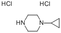 1-环丙哌嗪二盐酸盐 结构式