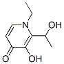 1-ethyl-2-(1-hydroxyethyl)-3-hydroxypyridin-4-one 结构式