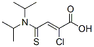3-(N,N-diisopropylcarbamothioyl)-2-chloroacrylic acid 结构式