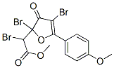 methyl 2-bromo-2-[2,4-dibromo-5-(4-methoxyphenyl)-3-oxo-2-furyl]acetat e 结构式