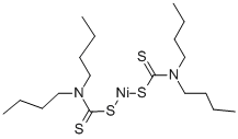 二丁基二硫代氨基甲酸镍 结构式