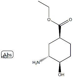 ethyl (1S,3R,4R)-3-amino-4-hydroxycyclohexane-1-carboxylate hydrochloride 结构式