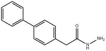 4-联苯乙酸肼 结构式