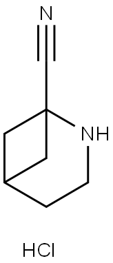 2-Azabicyclo[3.1.1]heptane-1-carbonitrile hydrochloride 结构式