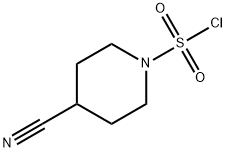 4-cyanopiperidine-1-sulfonyl chloride 结构式