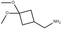 (3,3-Dimethoxy-cyclobutyl)methylamine 结构式