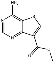 Methyl 4-amino-thieno[3,2-d]-pyrimidine-7-carboxylate 结构式