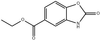 2-氧代-2,3-二氢-1,3-苯并恶唑-5-甲酸乙酯 结构式