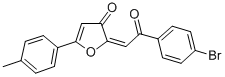 2-(2-(4-Bromophenyl)-2-oxoethylidene)-5-(4-methylphenyl)-3(2H)-furanon e 结构式