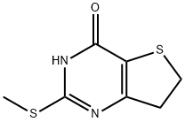 2-(甲基硫代)-6,7-二氢噻吩并[3,2-D]嘧啶-4-醇 结构式