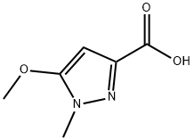 5-甲氧基-1-甲基-1H-吡唑-3-羧酸 结构式