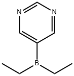 Pyrimidine, 5-(diethylboryl)- (9CI) 结构式