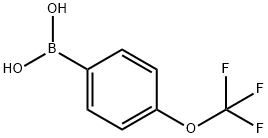 4-三氟甲氧基苯硼酸 结构式