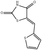 5-(2-Thienylmethylene)-1,3-thiazolidine-2,4-dione 结构式