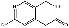 6-氯-1,2-二氢-2,7-萘啶-3(4H)-酮 结构式