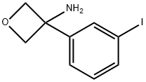 3-(3-碘苯基)氧杂环丁烷-3-胺盐酸盐 结构式