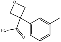 3-(3-甲基苯基)噁丁环烷-3-羧酸 结构式