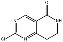Pyrido[4,3-d]pyrimidin-5(6H)-one, 2-chloro-7,8-dihydro- 结构式