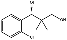 (1R)-1-(2-chlorophenyl)-2,2-dimethylpropane-1,3-diol 结构式