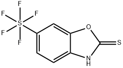 6-(五氟-Λ6-磺酰基)苯并[D]噁唑-2(3H)-硫酮 结构式