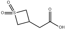 2-(1,1-二氧代硫杂环丁烷-3-基)乙酸 结构式