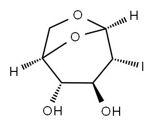1,6-脱水-2-脱氧-2-碘-BETA-D-吡喃葡萄糖 结构式